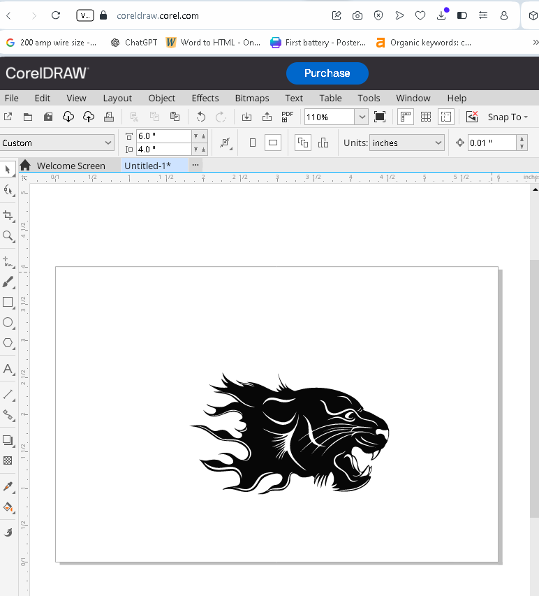 corel draw screenshot