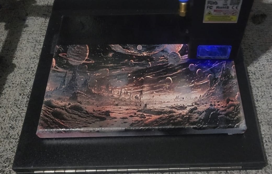 laser engraving canvas