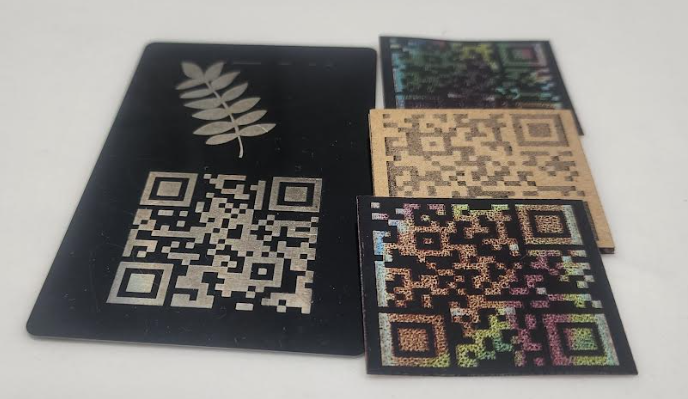 qr code on different materials